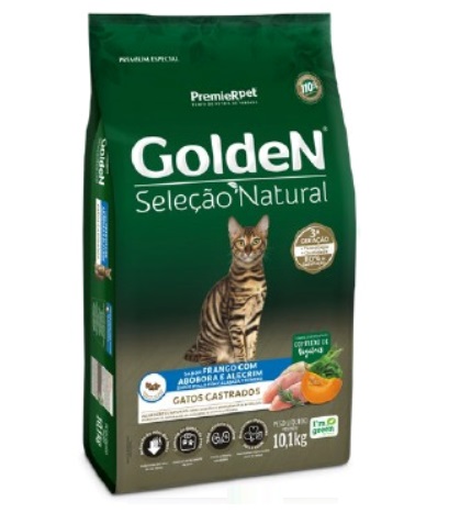 Premier Golden Select Natural Gatos Castrados Pollo Calabaza Romero 10 KG
