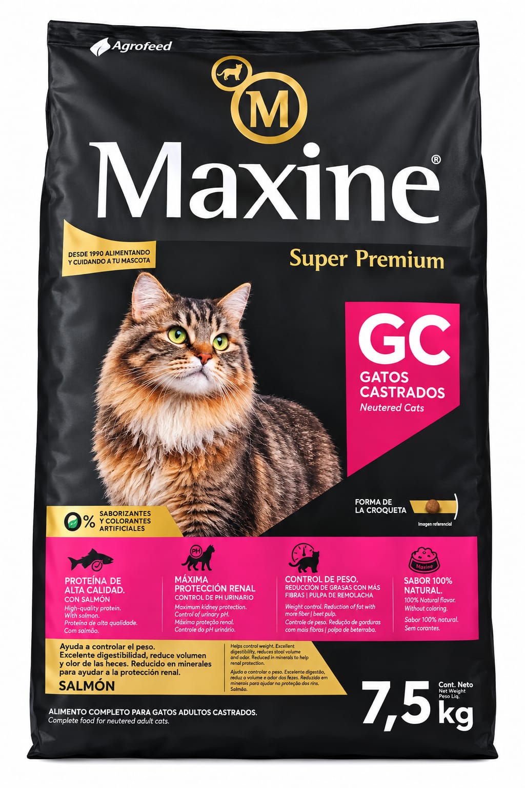 Maxine Gatos Castrados 7.5 Kg