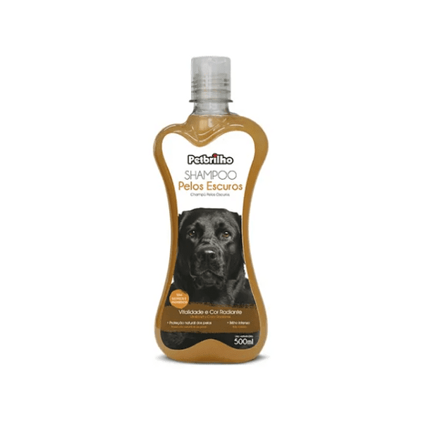 Shampoo Petbrilho Pelos Oscuros 500 Ml