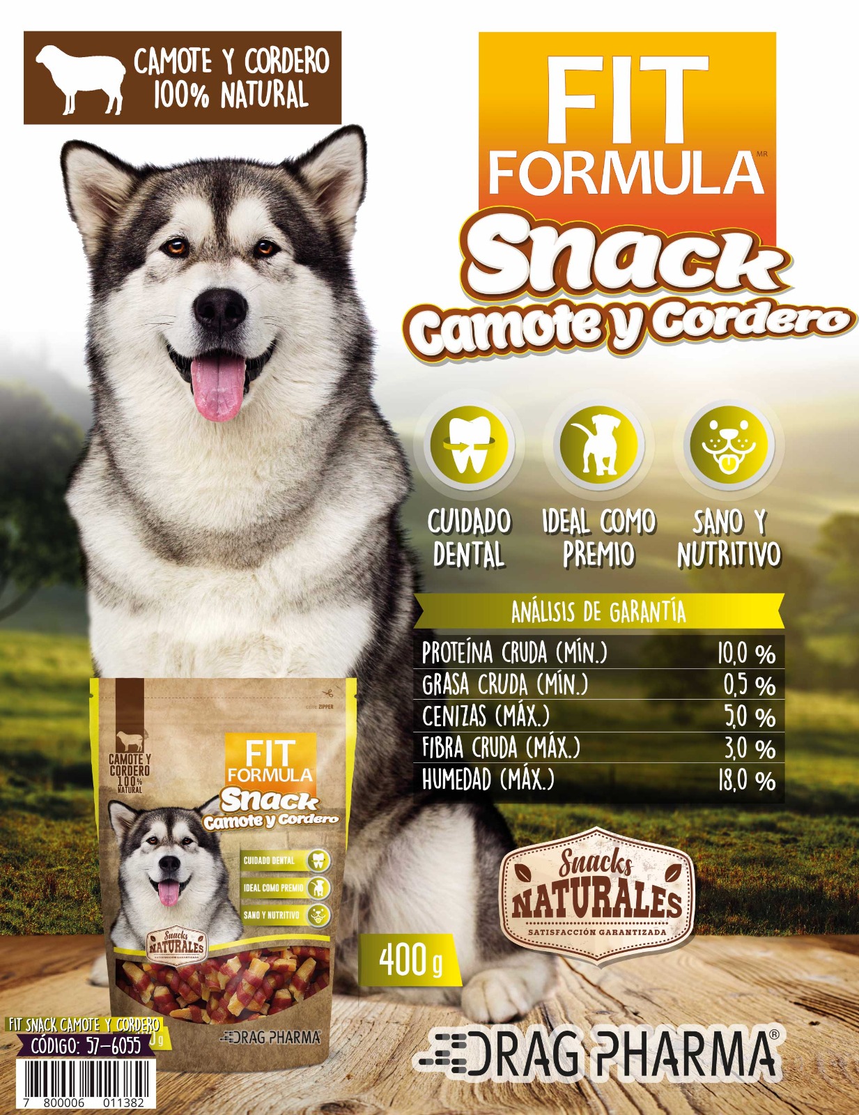 Fit Formula Snack Camote Cordero 400 Gr