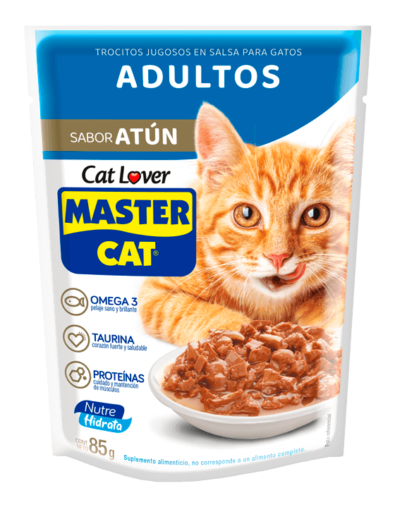 Master Cat Trocitos Jugosos Adulto Sabor Atún 85 Gr
