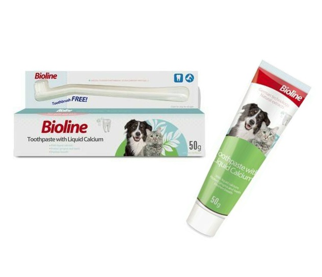 Bioline Pasta Dental Con Calcio + Cepillo 50 Gr