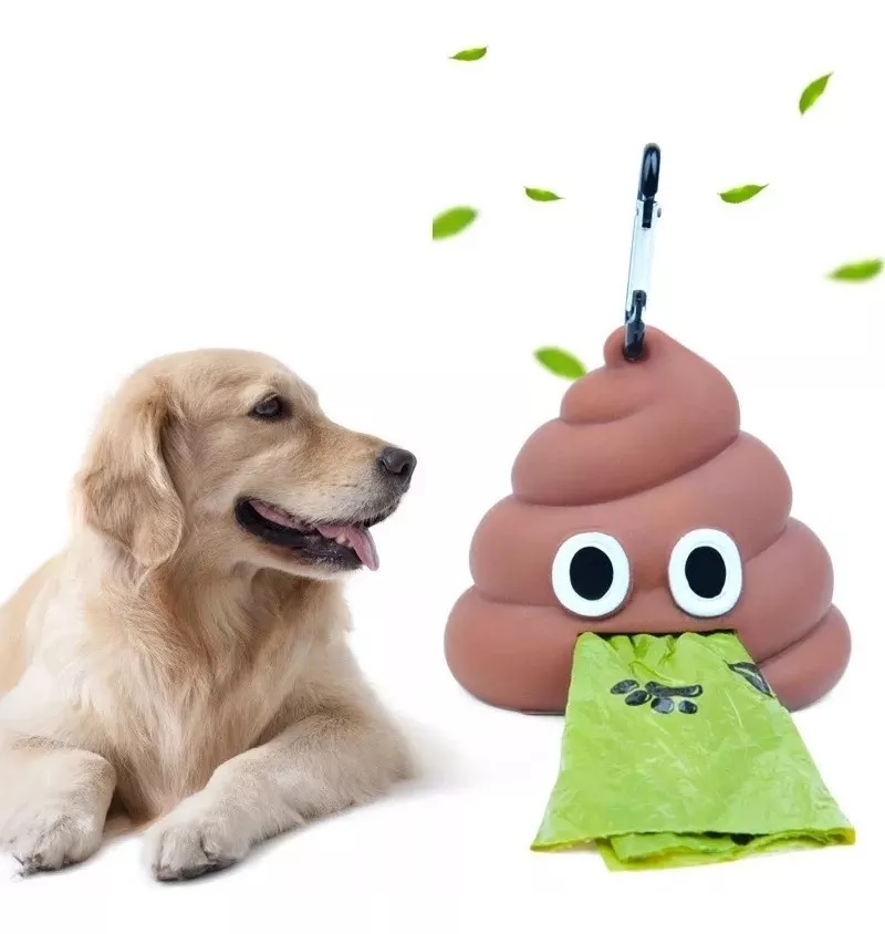 Dispensador de bolsas para fecas con diseño Emoji