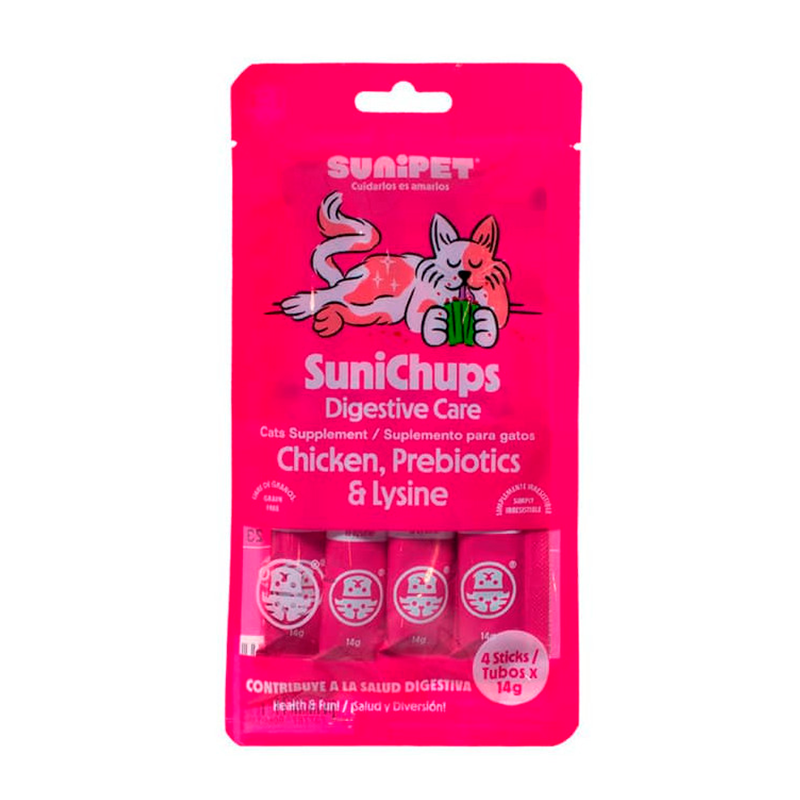 Sunichups Alim Hum Digest Gato 14 gr x 4 tubos