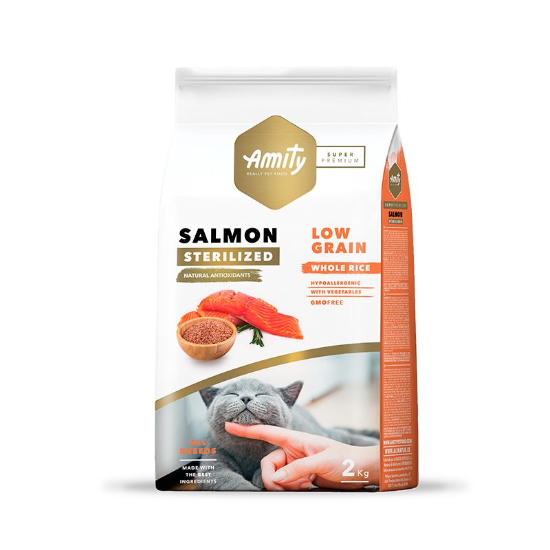 Amity Sp Low Grain Salmon Adult Cat Sterilized 2 Kg