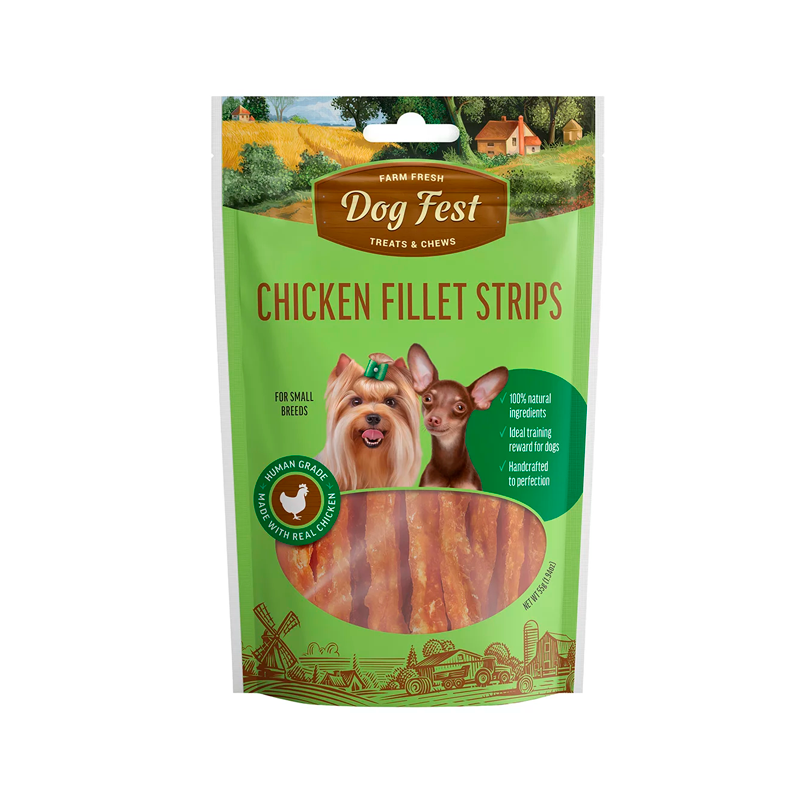 Dogfest Barras de pollo 55 Gr