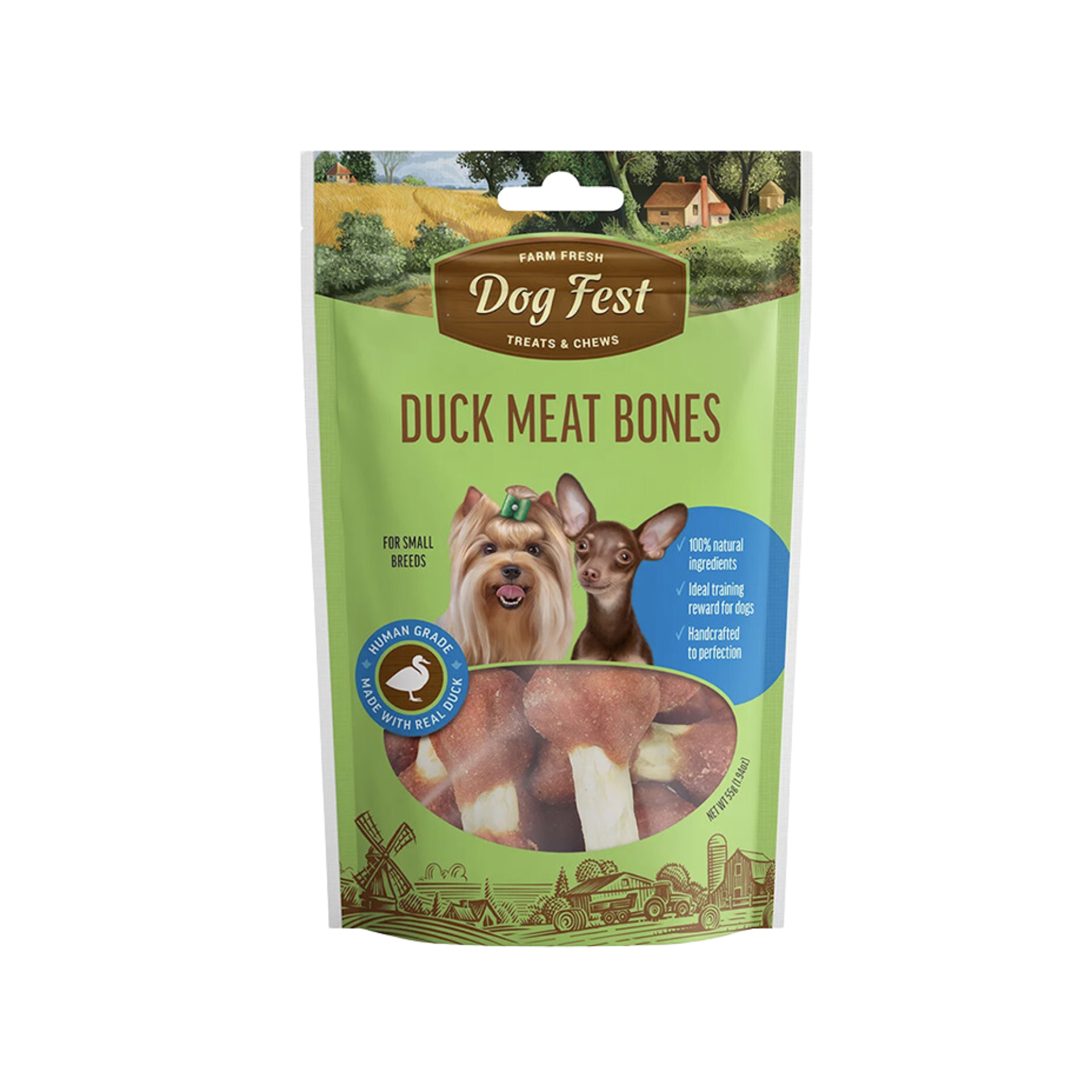 Dogfest Huesitos con pato 55 Gr