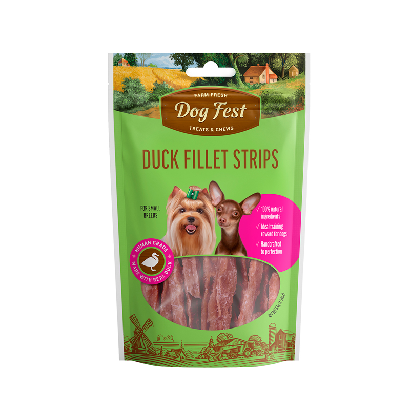 Dogfest Barras de filete de pato 55 Gr