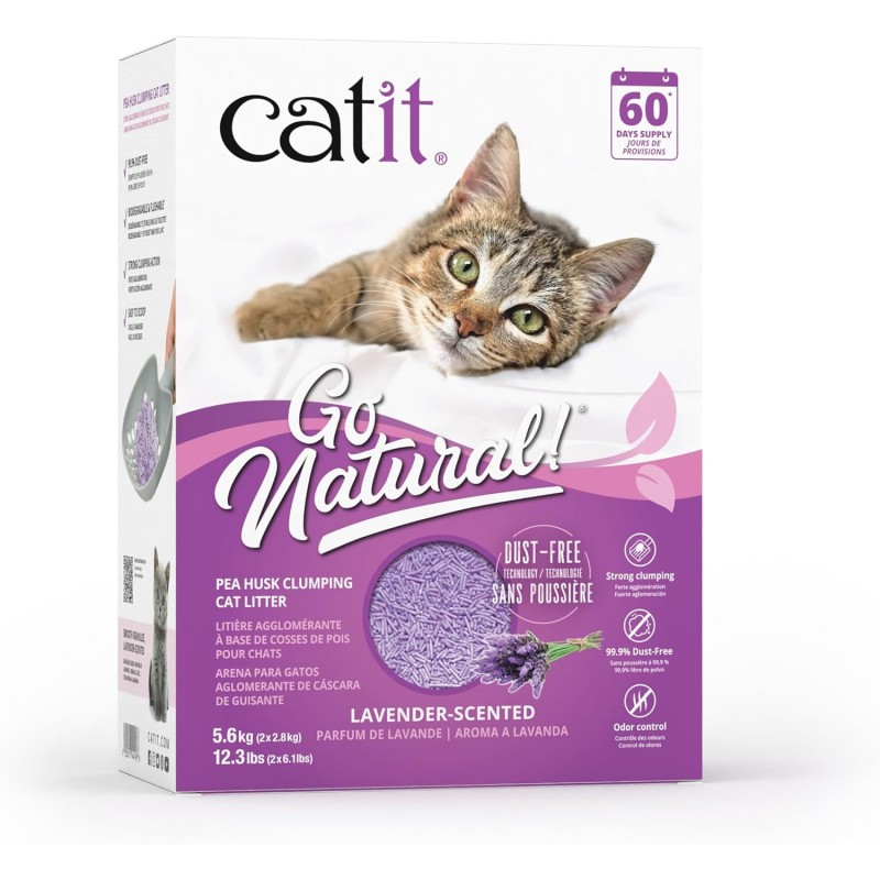 Catit Go Natural Arena Biodegradable Lavanda 5.6 Kg.
