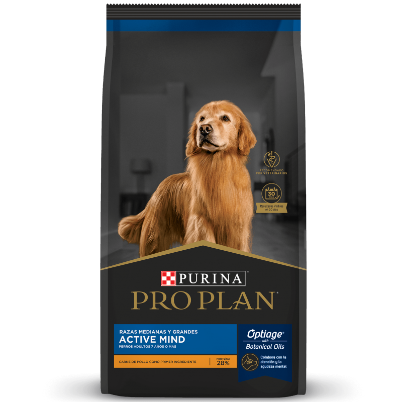 Pro Plan Active Mind 7+ Raza Mediana 15 Kg.