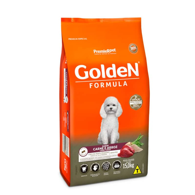 Golden Special Adulto Raza Pequeña Sabor Arroz y Carne 15 Kg.