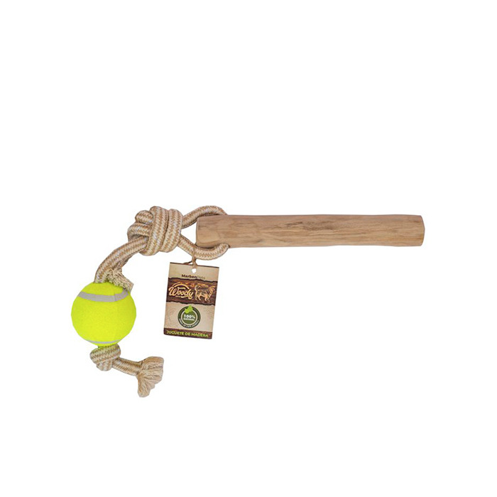 Juguete De Madera Woody  Con Cuerda y Pelota S