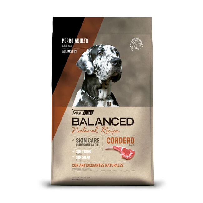 Balanced Natural Recipe Perro Cordero 3 Kg