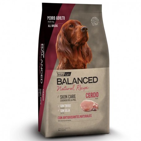 Balanced Natural Recipe Perro Cerdo 15 Kg