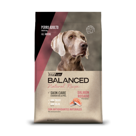 Balanced Natural Recipe Perro Salmon Rosado 15 kg