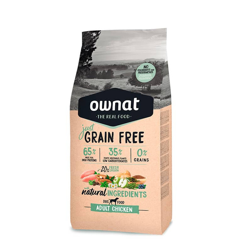 Ownat Just Grain Free Dog Adult Chicken 3 Kg