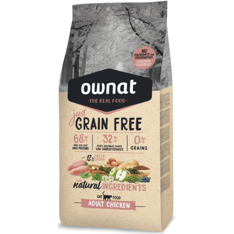 Ownat Just Grain Free Cat Adult Chicken 3 Kg