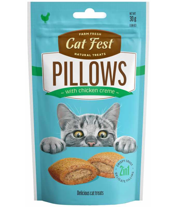 Crunchy Pillow Chicken Creme For Cat Snack 30 Gr