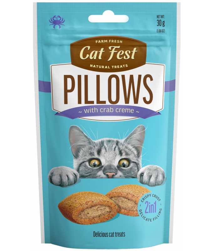 Crunchy Pillow Crab Creme For Cat Snack 30 Gr