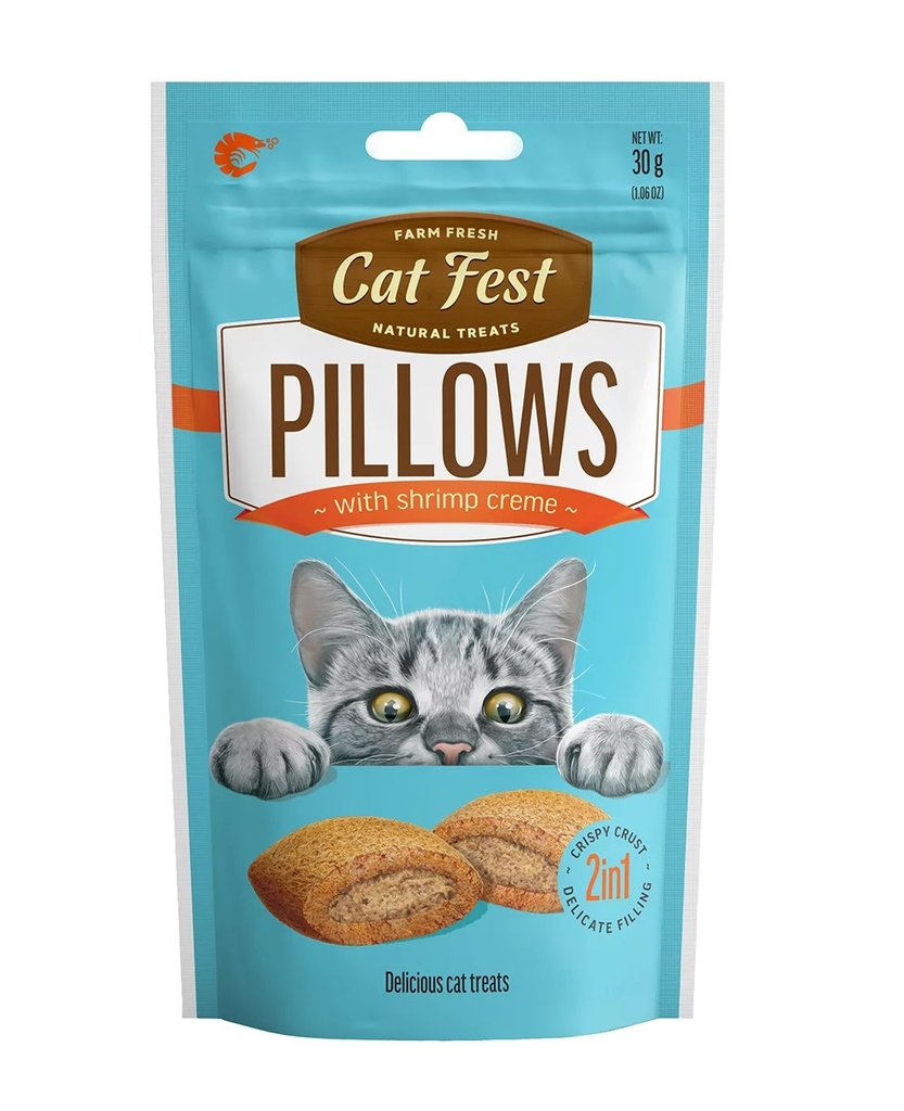 Crunchy Pillow Shrimp Creme For Cat Snack 30 Gr