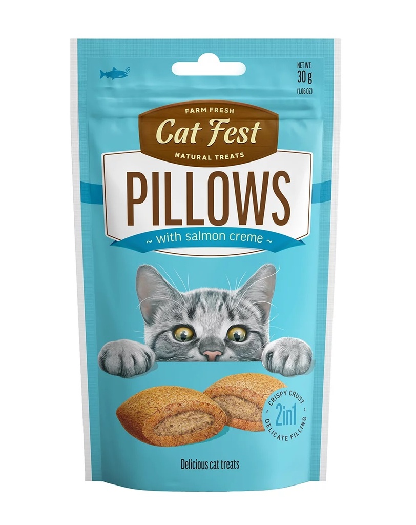 Crunchy Pillow With Salmon Creme Cat Snack 30 Gr
