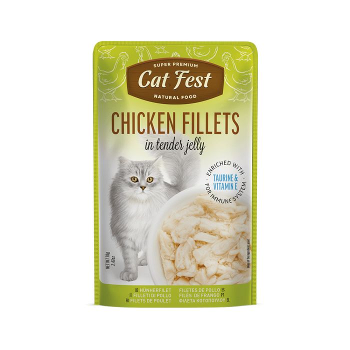 Cat Fest Pouch Chicken Fillets 70 Gr