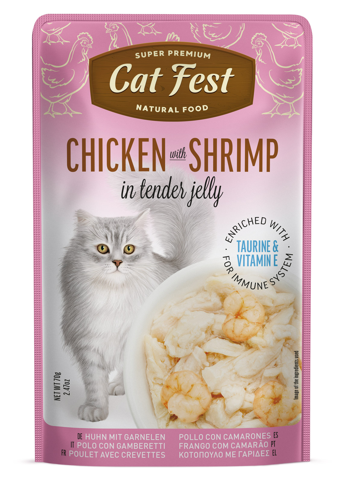 Cat Fest Pouch Chicken With Shrimp 70 Gr