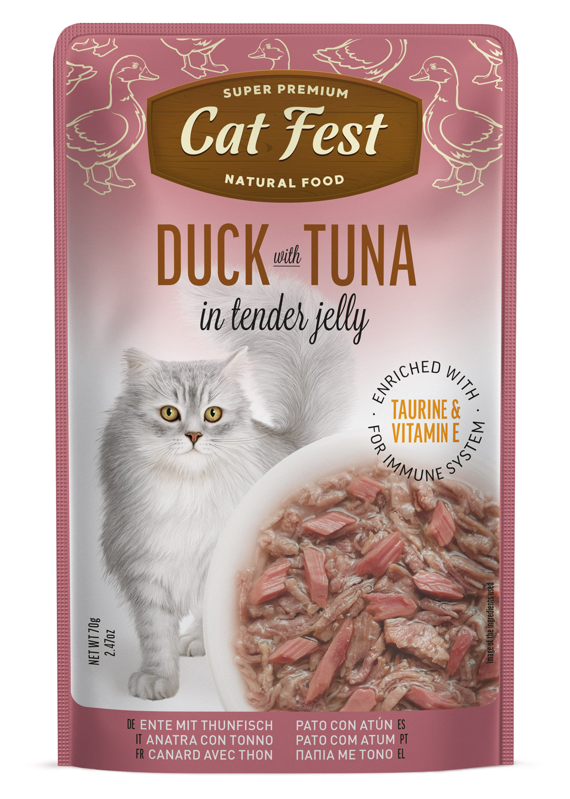Cat Fest Pouch Duck With Tuna 70 Gr
