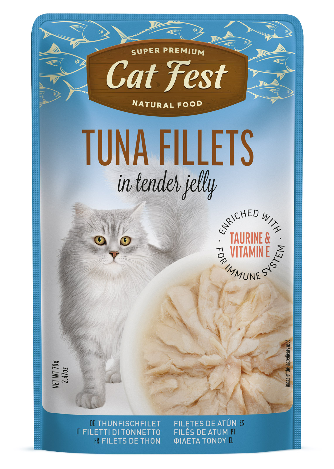 Cat Fest Pouch Tuna Fillets 70 Gr
