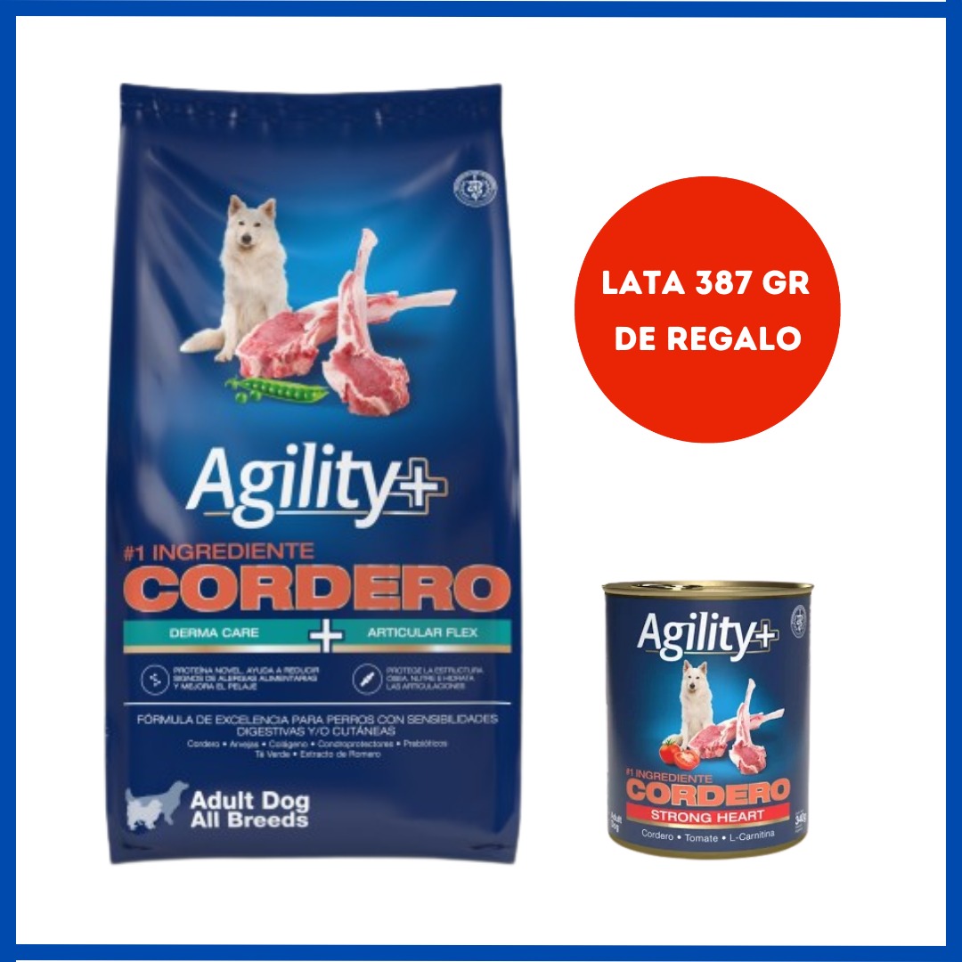 Agility + Perro Adulto Cordero 15 Kg