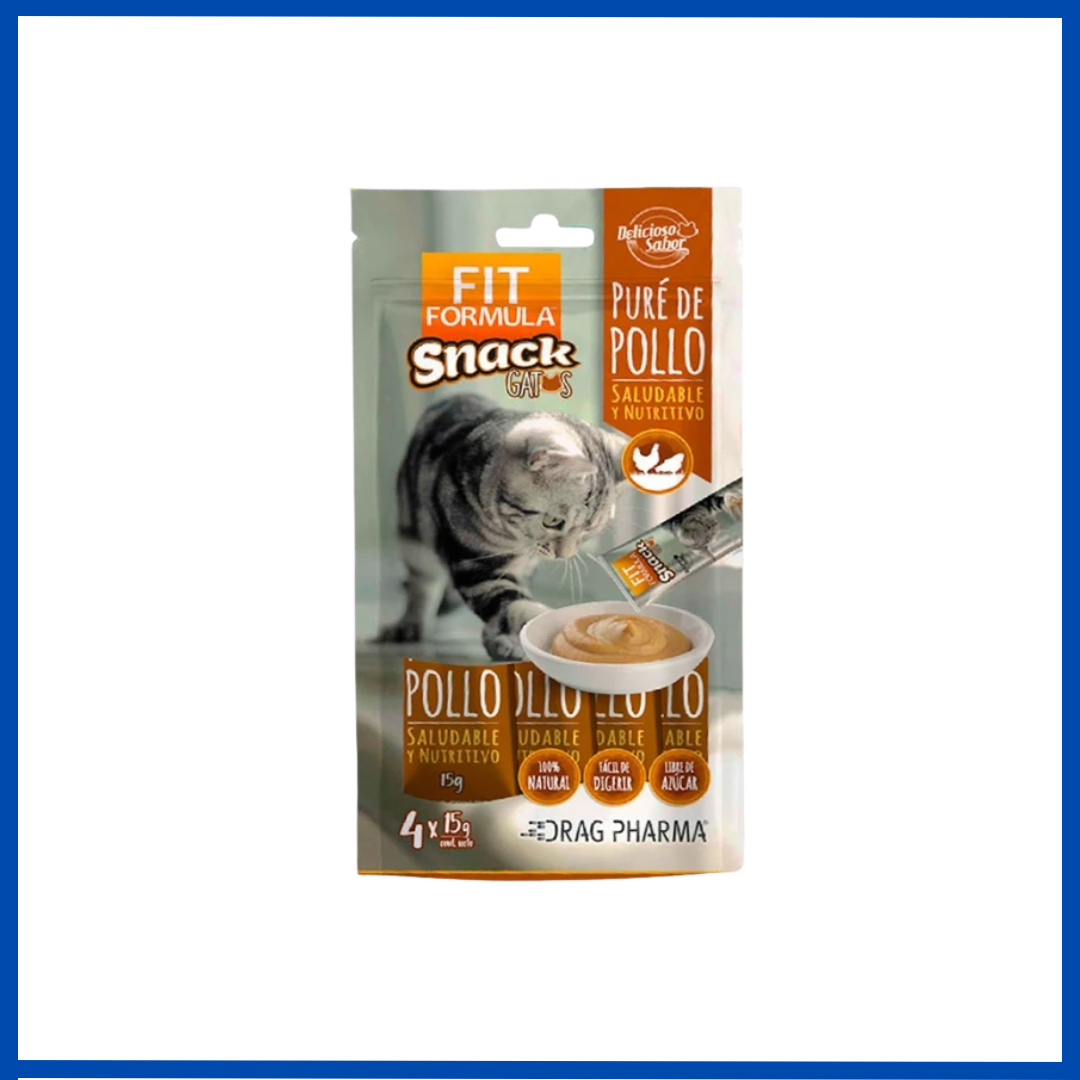 Fit Formula Snack Puré de Pollo 4u 15 Gr