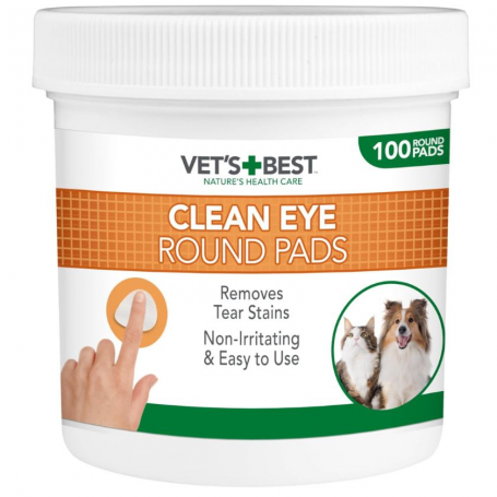 Vet's Best Toallitas Para Limpieza de Ojos 100 Und