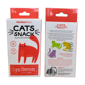 Cat Snack - Galletas Con Catnip Cangrejo Con Hierba Gatera 80 Gr