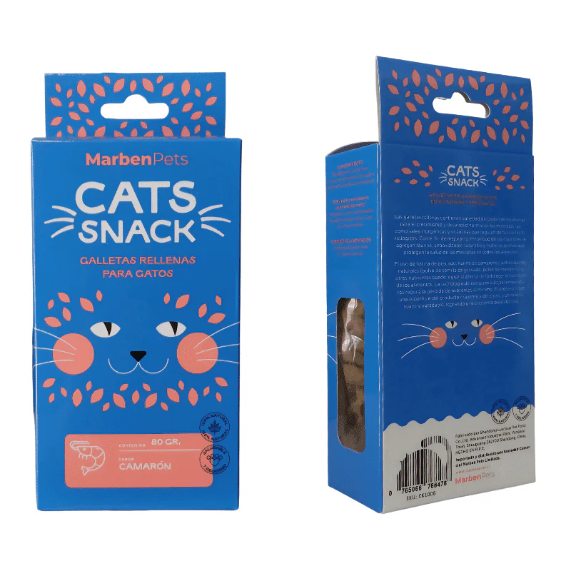 Cat Snack - Galletas Rellenas Camaron 80 Gr