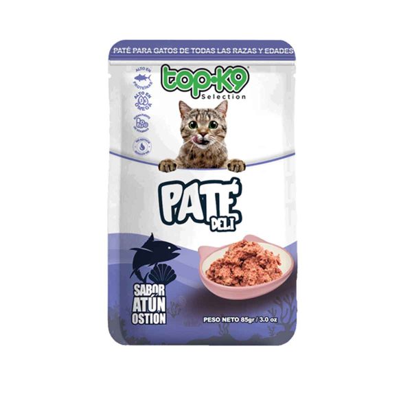 Topk9 Snack Paté Deli Atun Ostion Para Gato 85 Gr