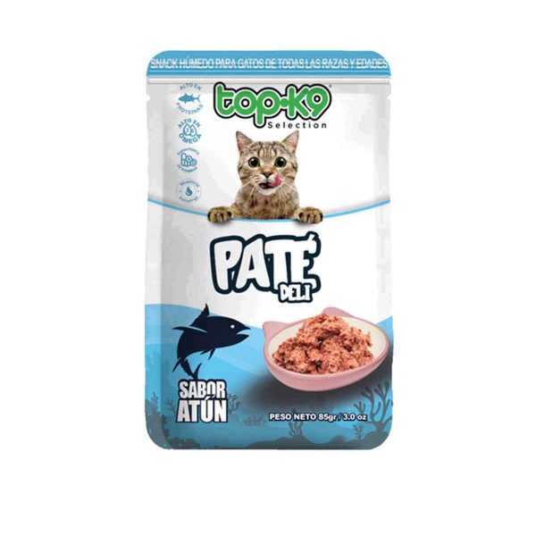 Topk9 Snack Paté Deli Atun Para Gato 85 Gr