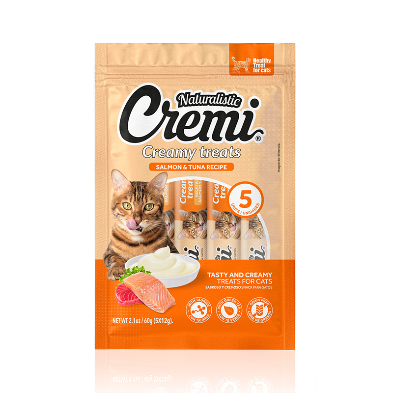 Naturalistic Cremi Salmon y Atún 5 Und. 60 Gr
