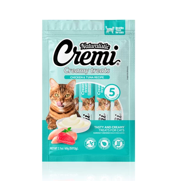 Naturalistic Cremi Pollo y Atun 5 Und. 60 Gr