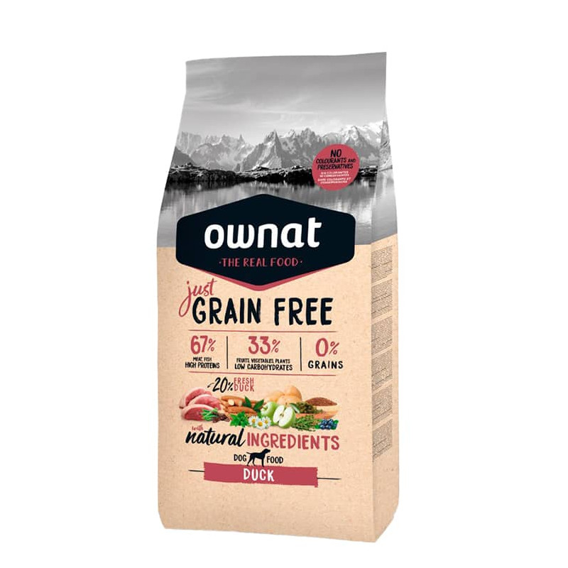 Ownat Just Grain Free Dog Duck  14 Kg