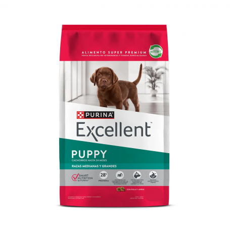 Excellent Cachorro Razas Medianas y Grandes 12 Kg