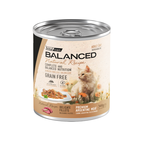Natural Recipe Lata Filetes Carne Gato Adulto 340 Gr