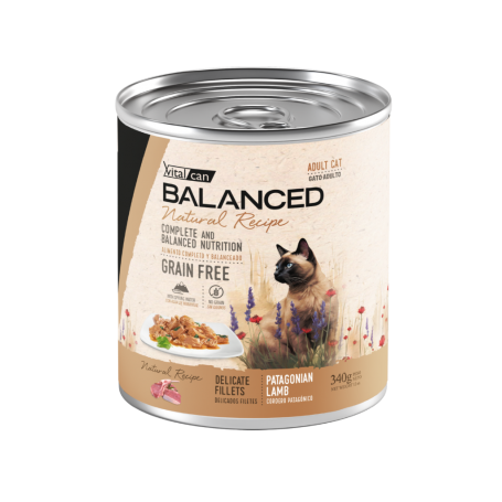 Natural Recipe Lata Filetes Cordero Gato Adulto 340 Gr