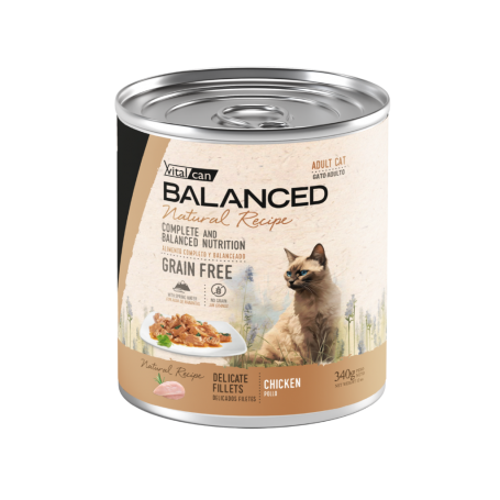 Natural Recipe Lata Filetes Pollo Gato Adulto 340 Gr