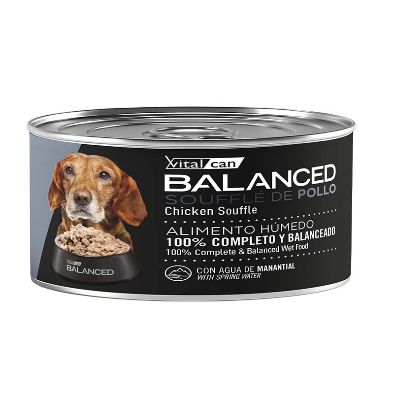 Balanced Souffle  Lata Perro Senior Pollo 85 Gr