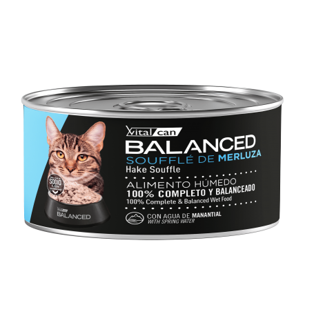 Balanced Souffle Lata Gato Adulto Merluza 85 Gr