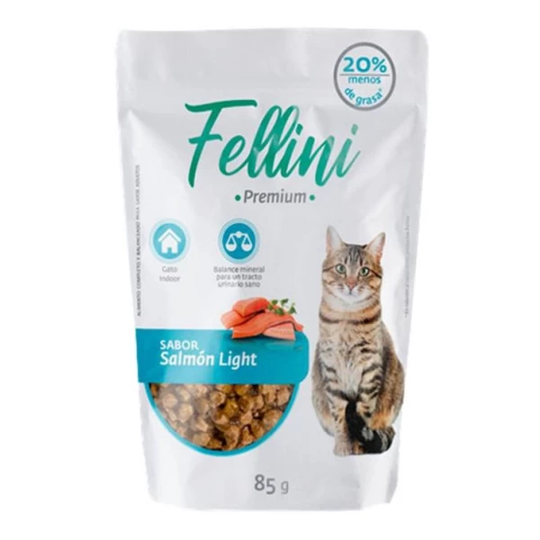 Fellini Pouch Gato Salmon Light 85 Gr