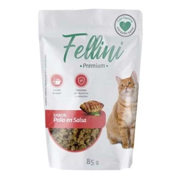 Fellini Pouch Gato Pollo En Salsa 85 Gr