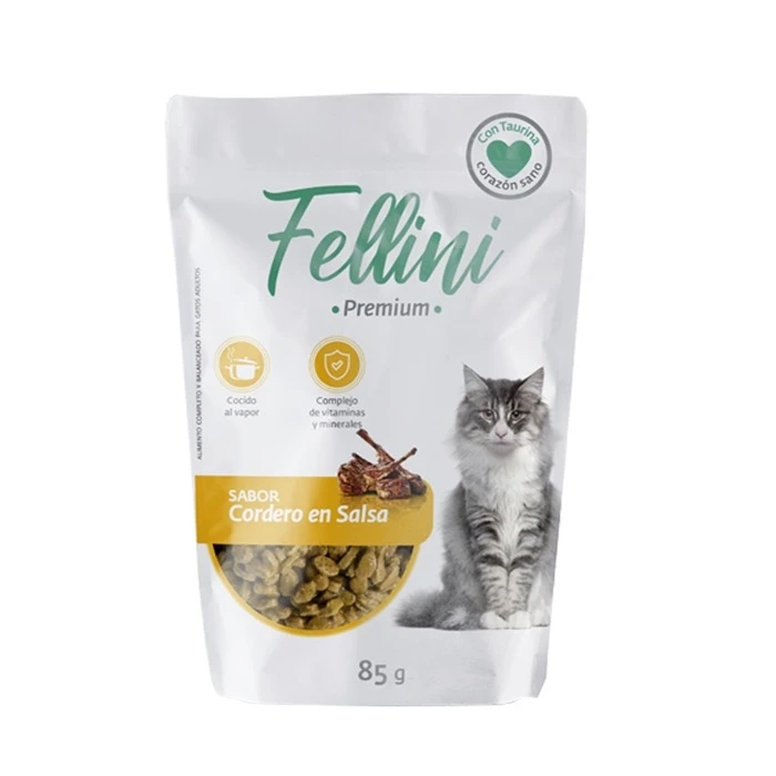 Fellini Pouch Gato Cordero En Salsa 85 Gr