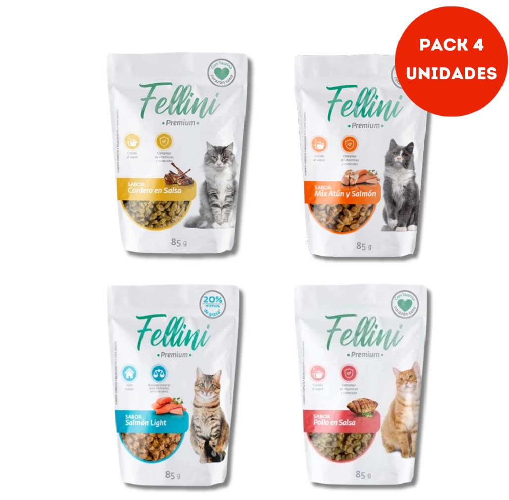 Pack Fellini Variedades 4 Pouch