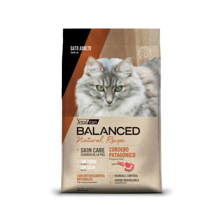 Balanced Natural Recipe Cordero Gato Adulto 3 Kg